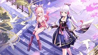 Yoimiya & Ayaka Kamisato - Genshin Impact (宵宮 & 神里綾華 - 原神) 动态壁纸 | 作者：TheProrock