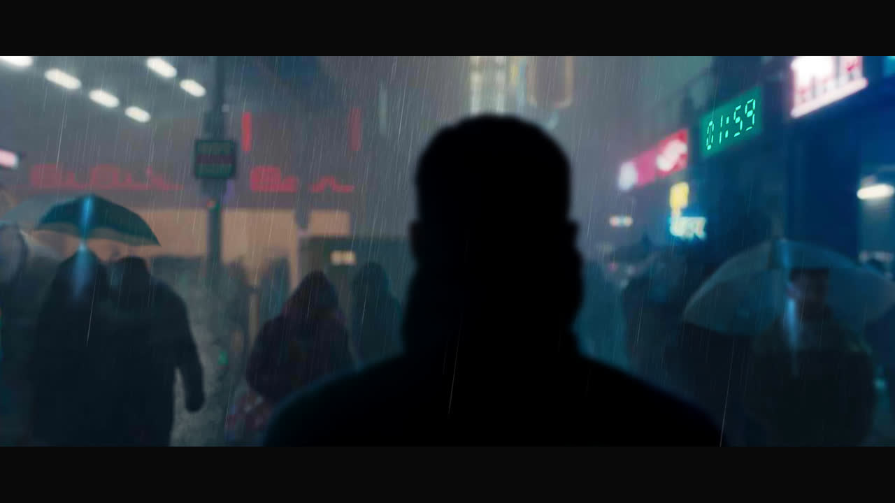 Blade Runner 2049 - K 在街头 [柔和视差 / 时钟]