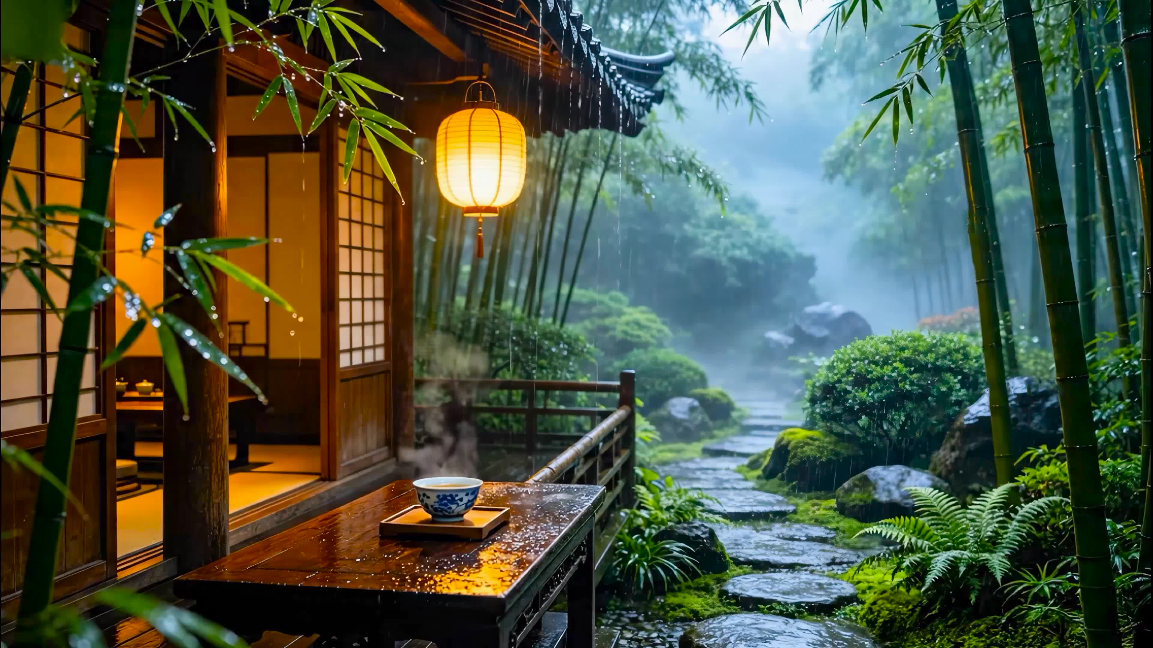 竹林木屋