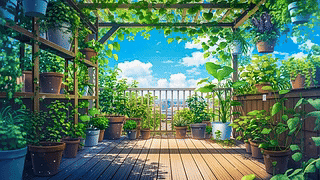 绿植阳台