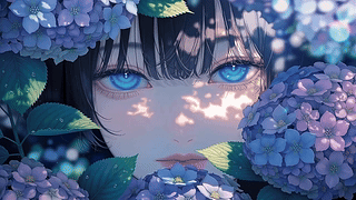 花丛女孩