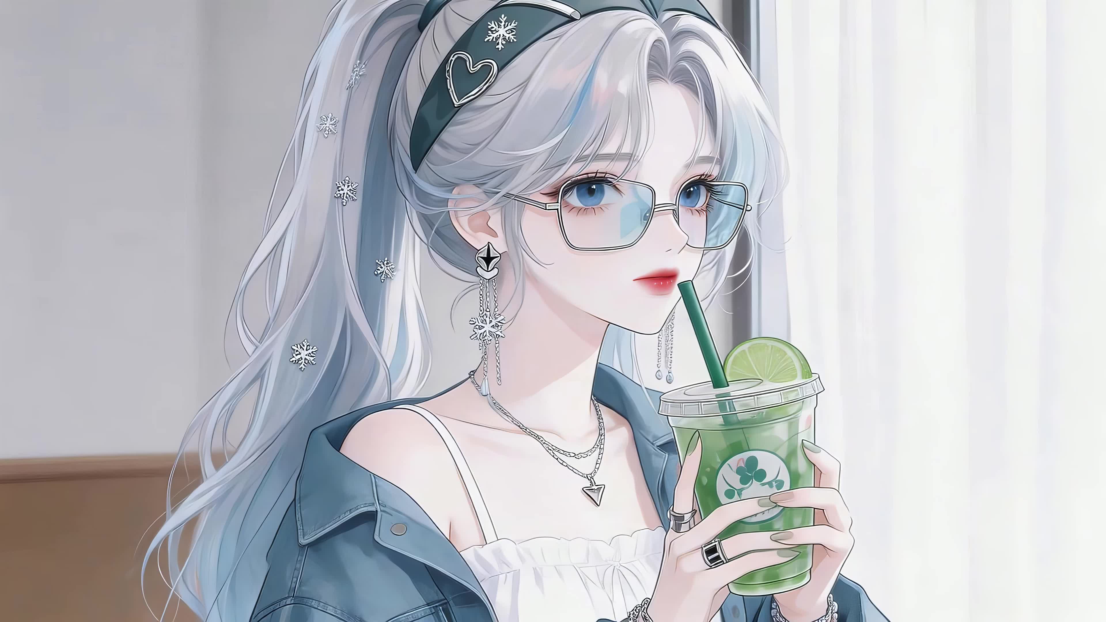 气质眼镜美女