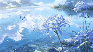 蓝色曼珠沙华