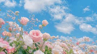 粉色花海