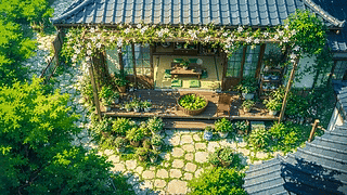 夏日木屋小院