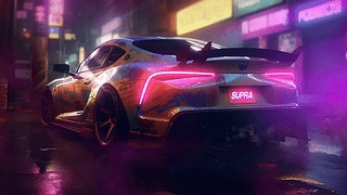 丰田Supra霓虹SK 4K 动态壁纸 | 作者：bigfm32