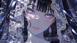 浪漫头纱女孩高清壁纸