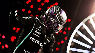 F1 Mercedes Lewis Hamilton 烟花 (4k)
