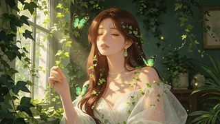 小清新治愈美女壁纸