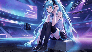 舞台沉浸音乐的初音（音乐交互）