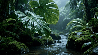 雨林雨景