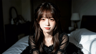 黑裙少女
