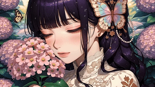 绣球花女孩