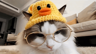 眼镜猫咪