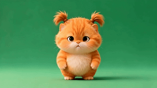 可爱小橘猫