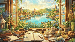湖景窗台学习
