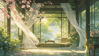 唯美古风庭院
