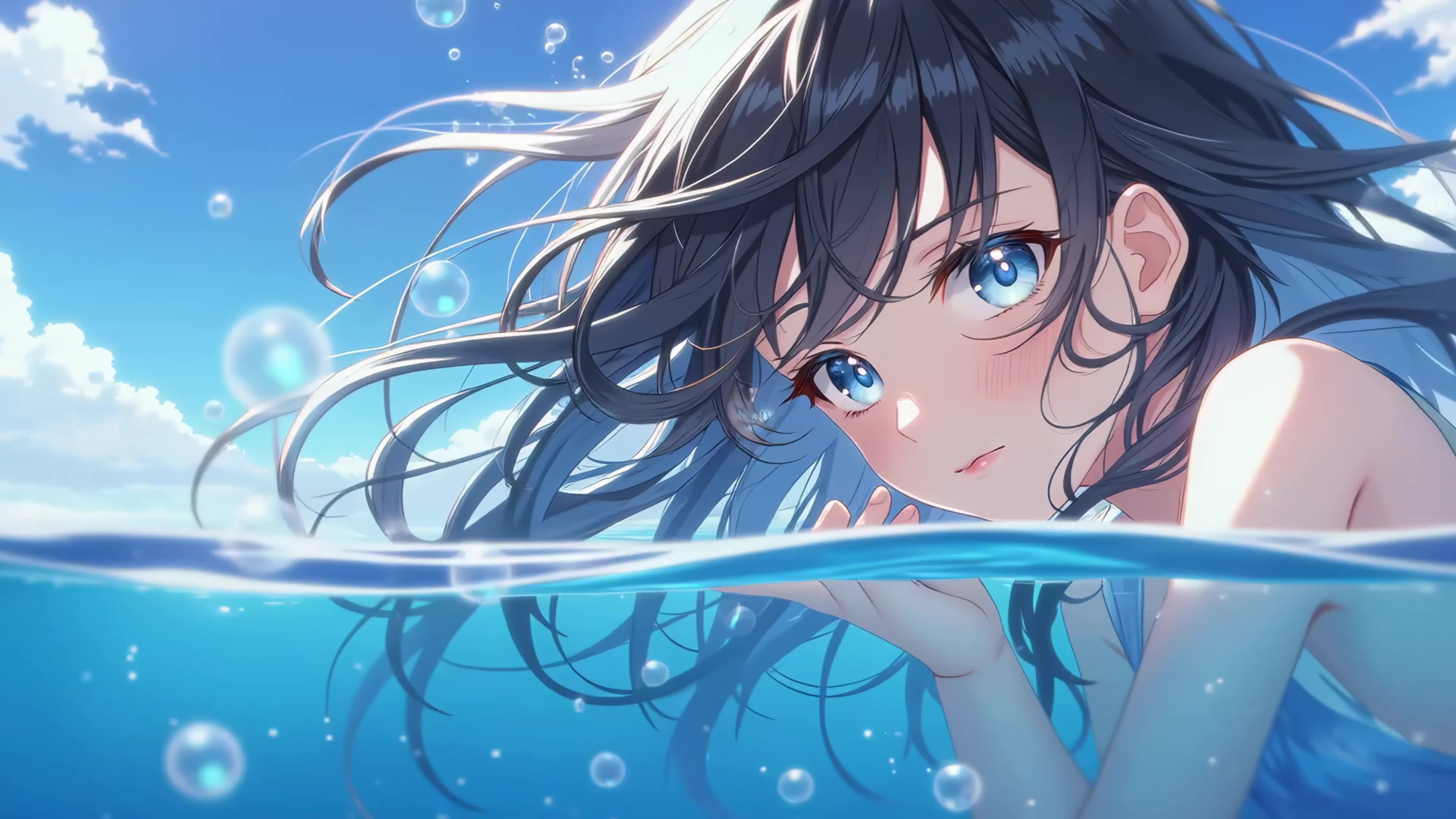水中美女