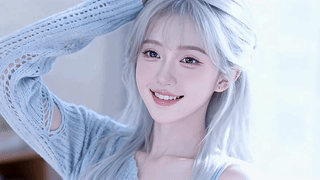 银发美女