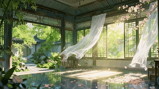 唯美古风庭院