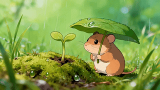 雨天小松鼠
