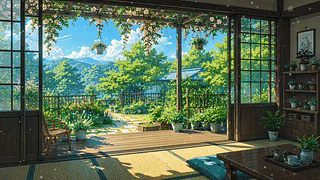 夏日木屋小院