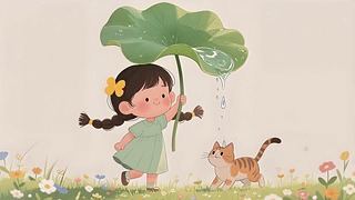 雨叶童趣