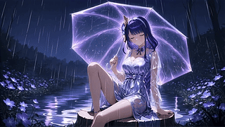 雨夜紫影