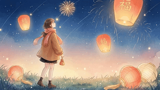 仰望星空的女孩