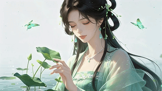 小清新古风美女