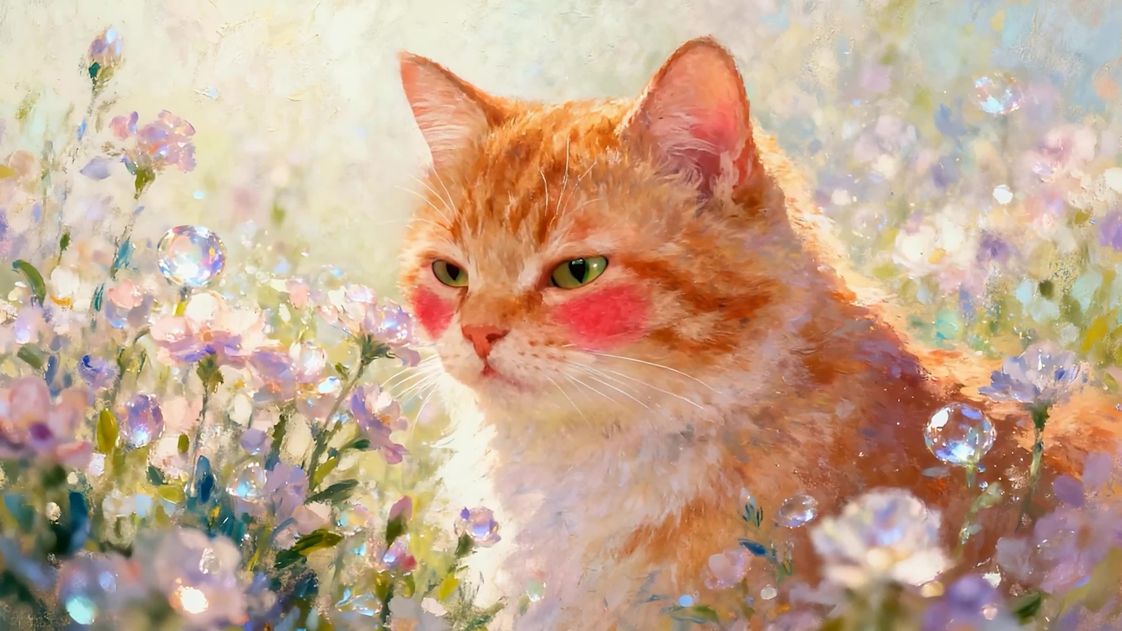 油画猫咪