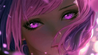 二次元绚丽女孩