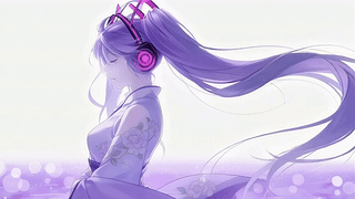 二次元耳机少女