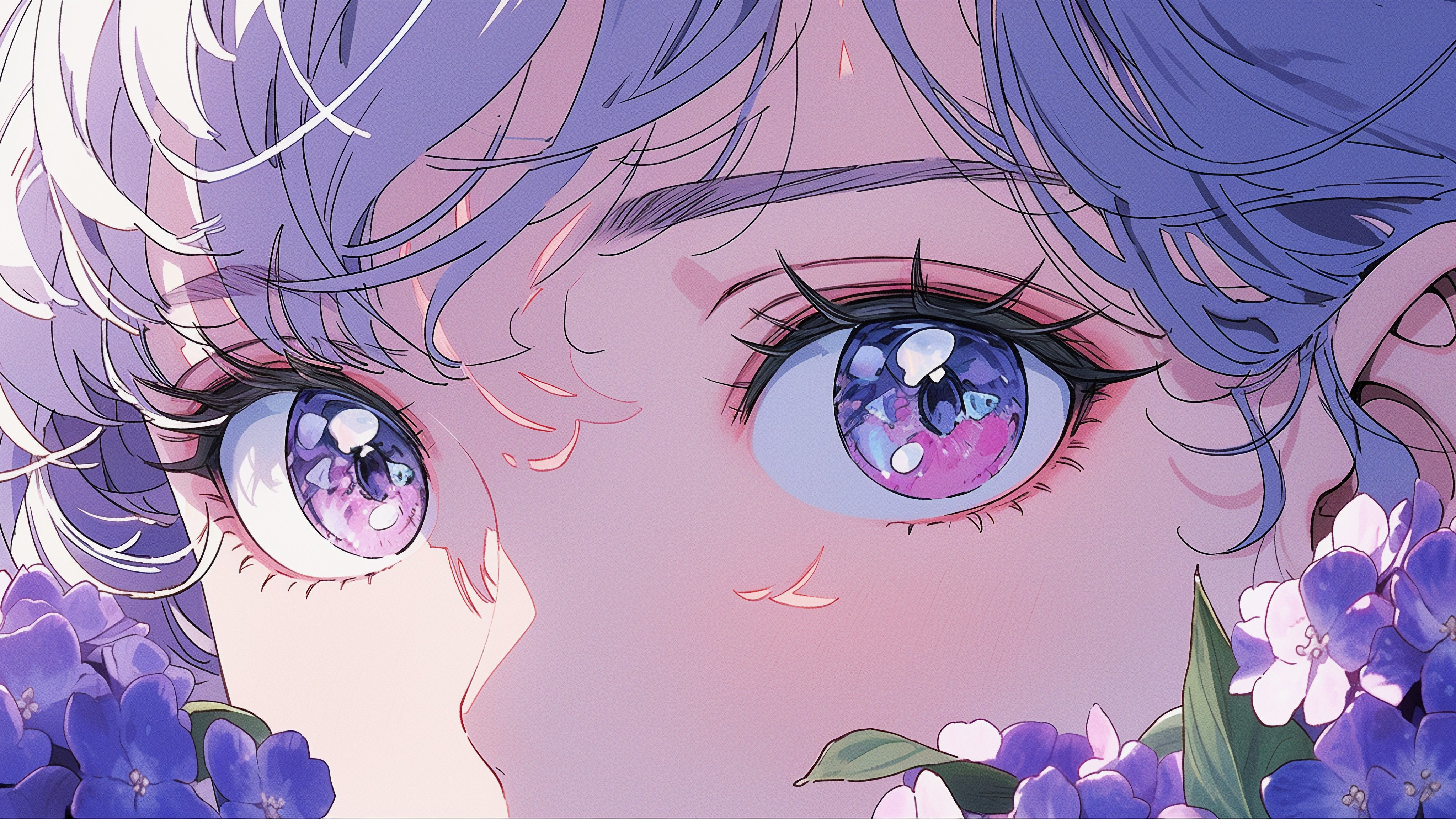紫花少女