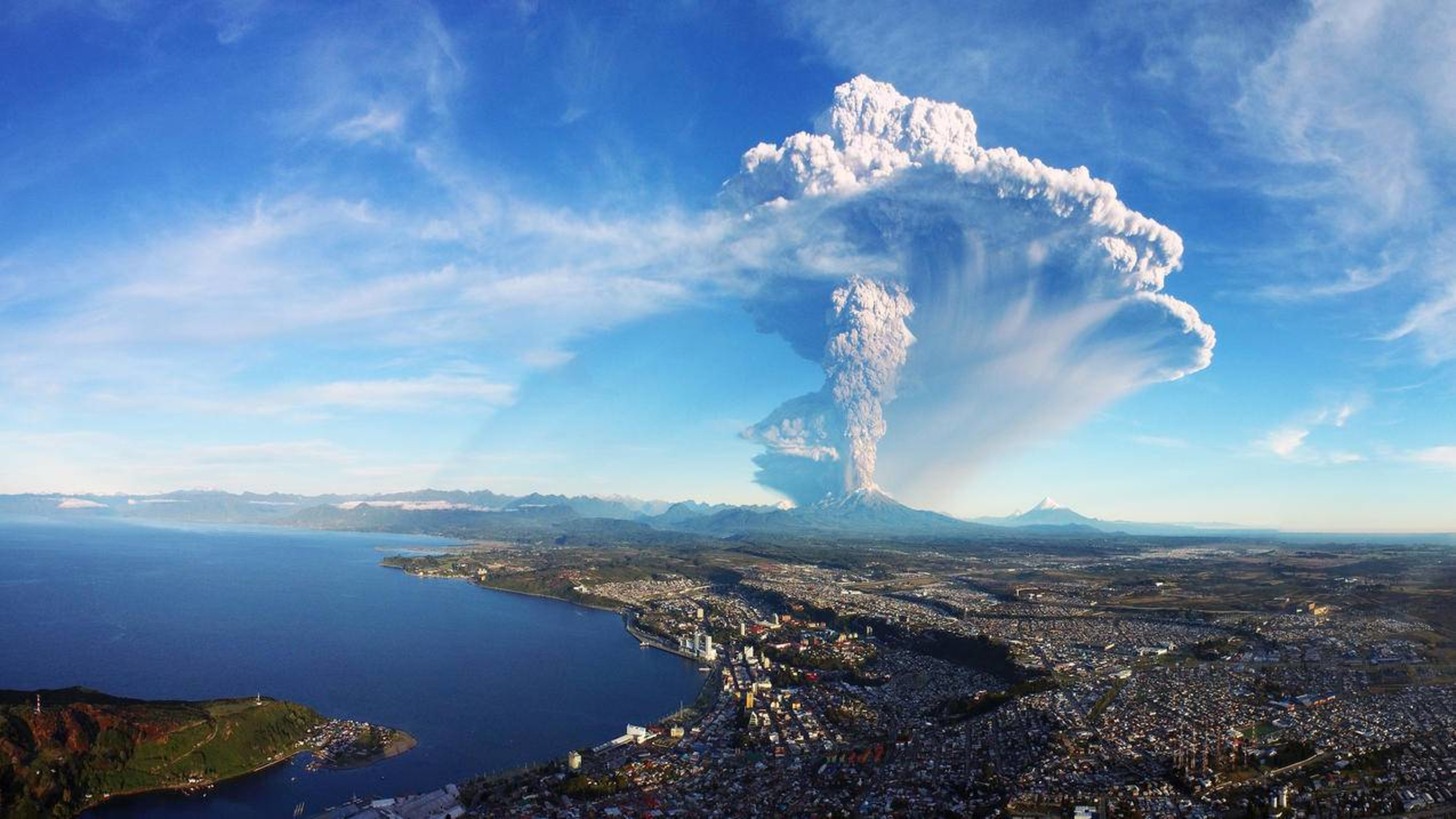 风景火山