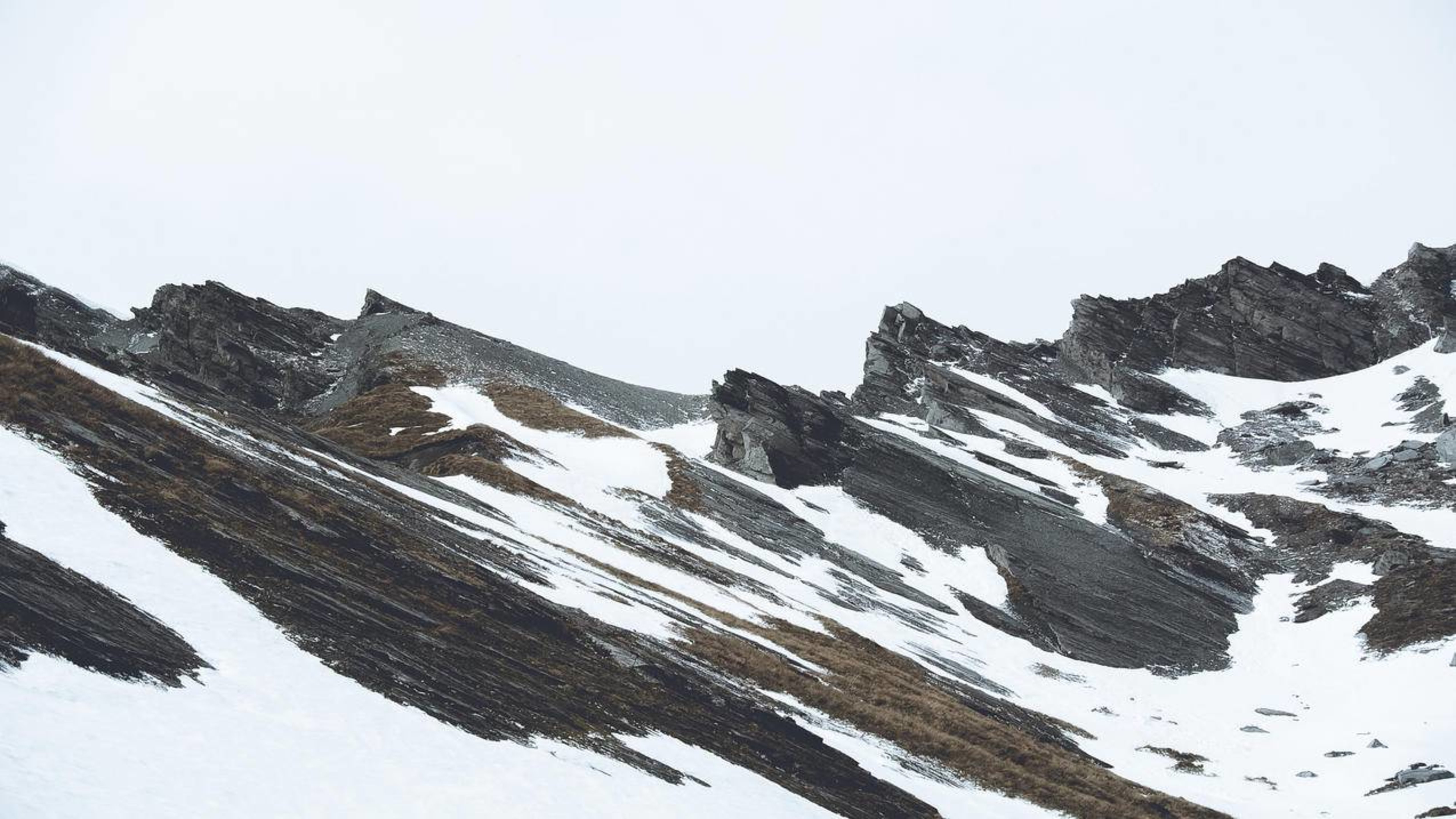 风景雪山山峰