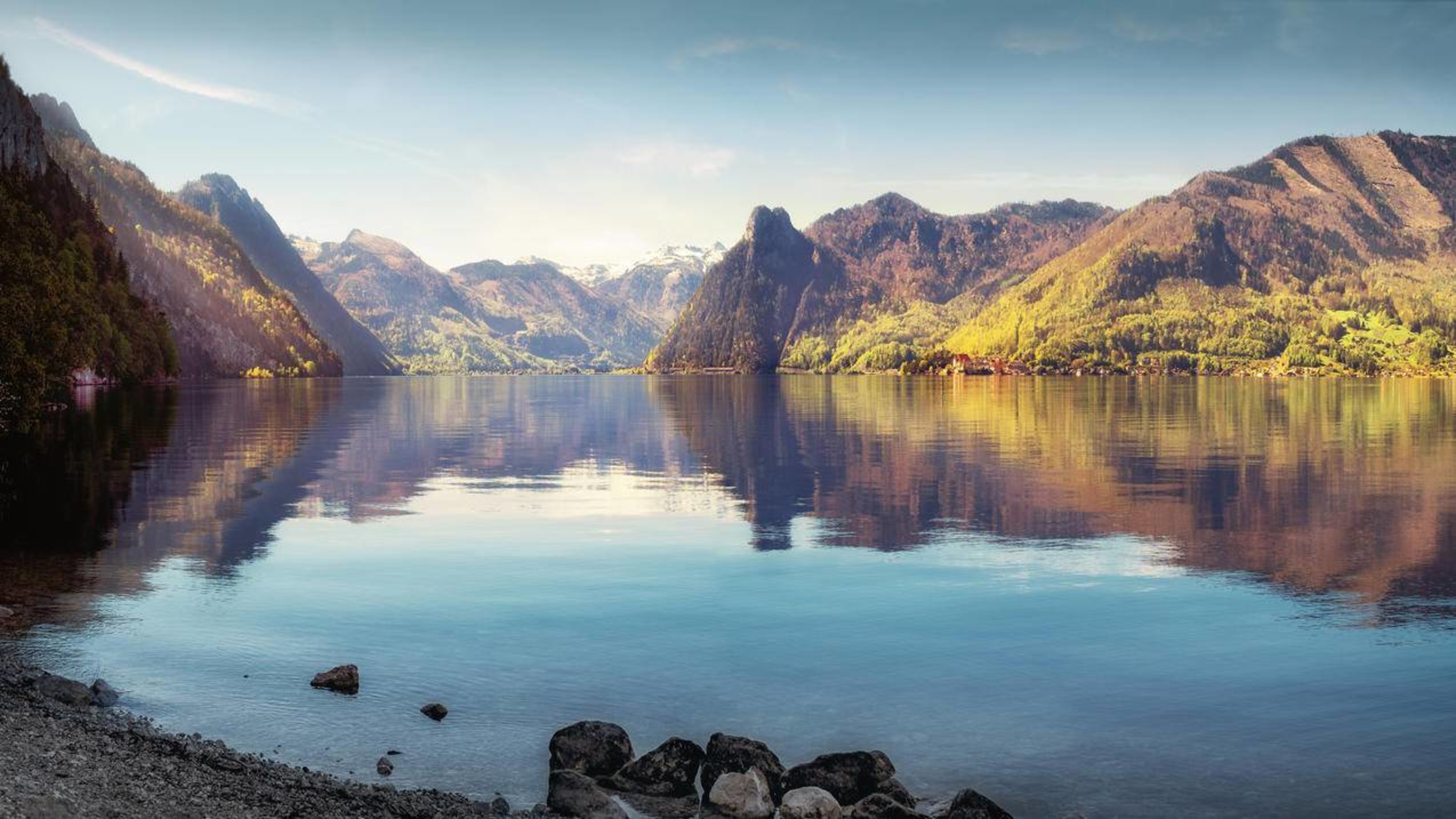 风景湖泊山水森林