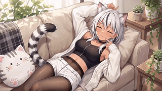 慵懒的猫娘