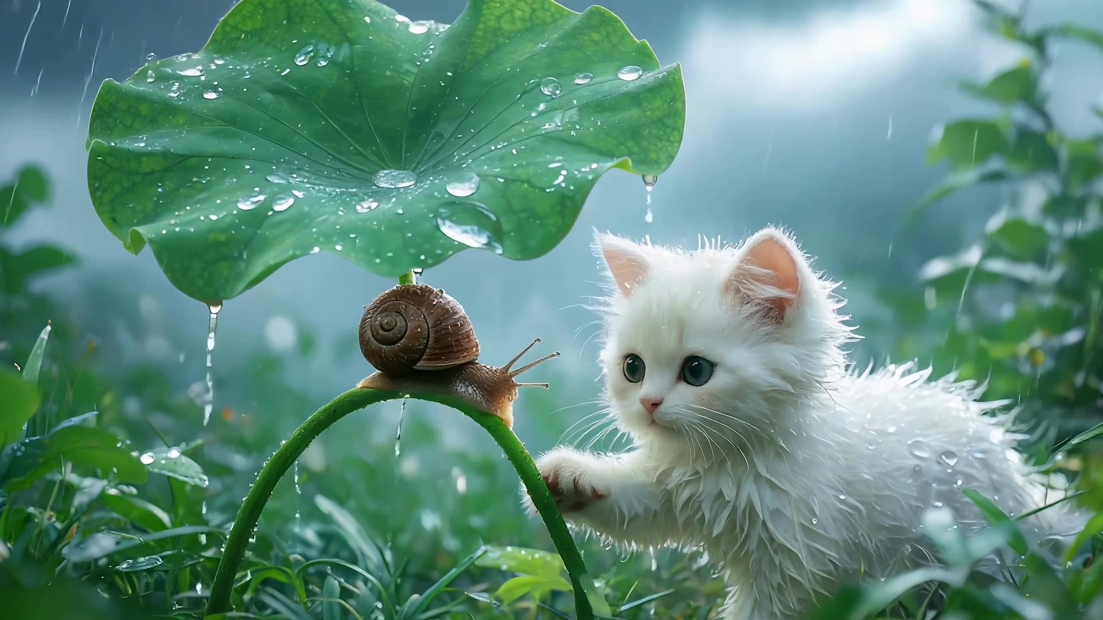 雨天猫咪
