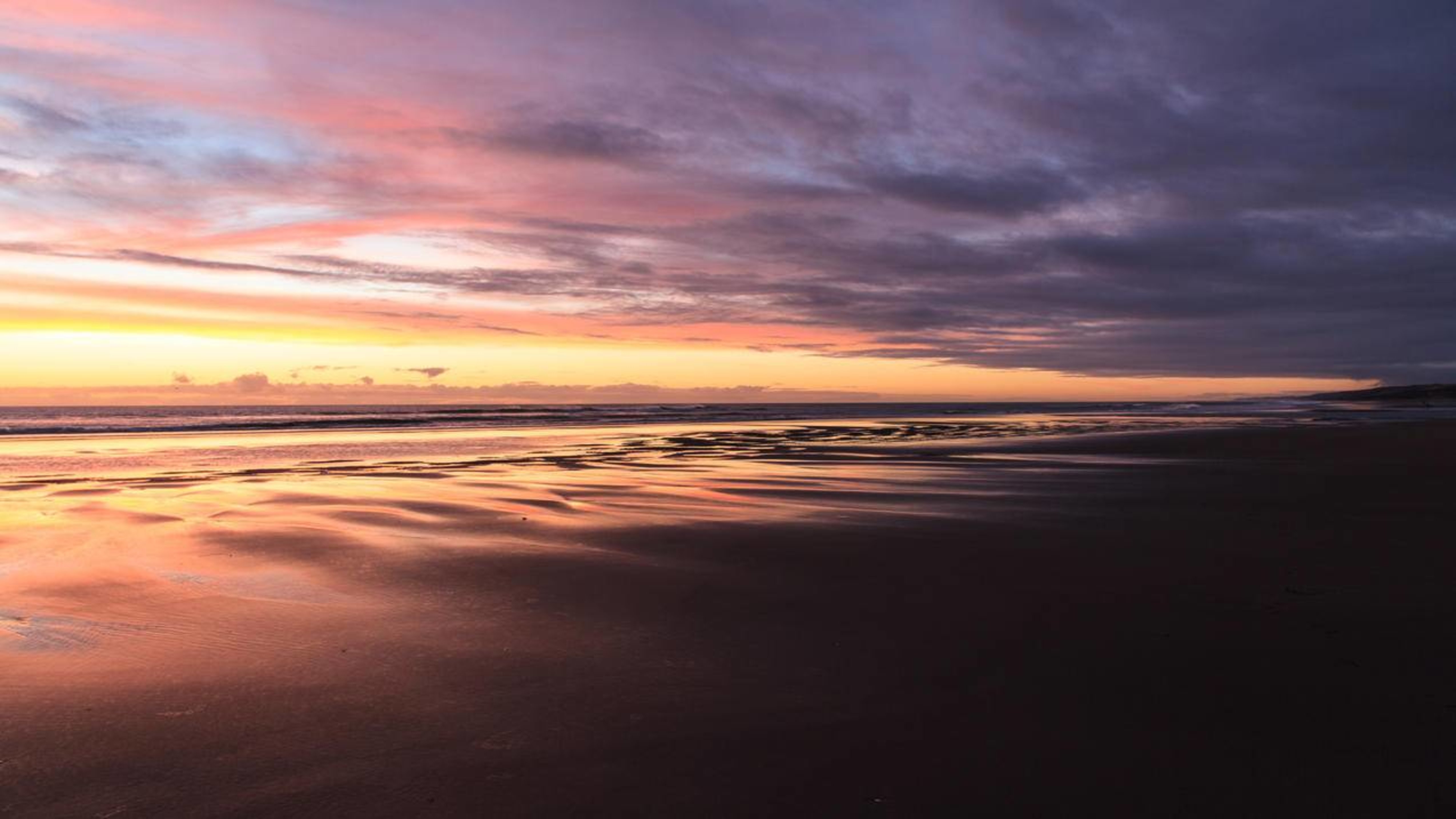 风景海滩夕阳