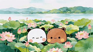 荷池里的小可爱