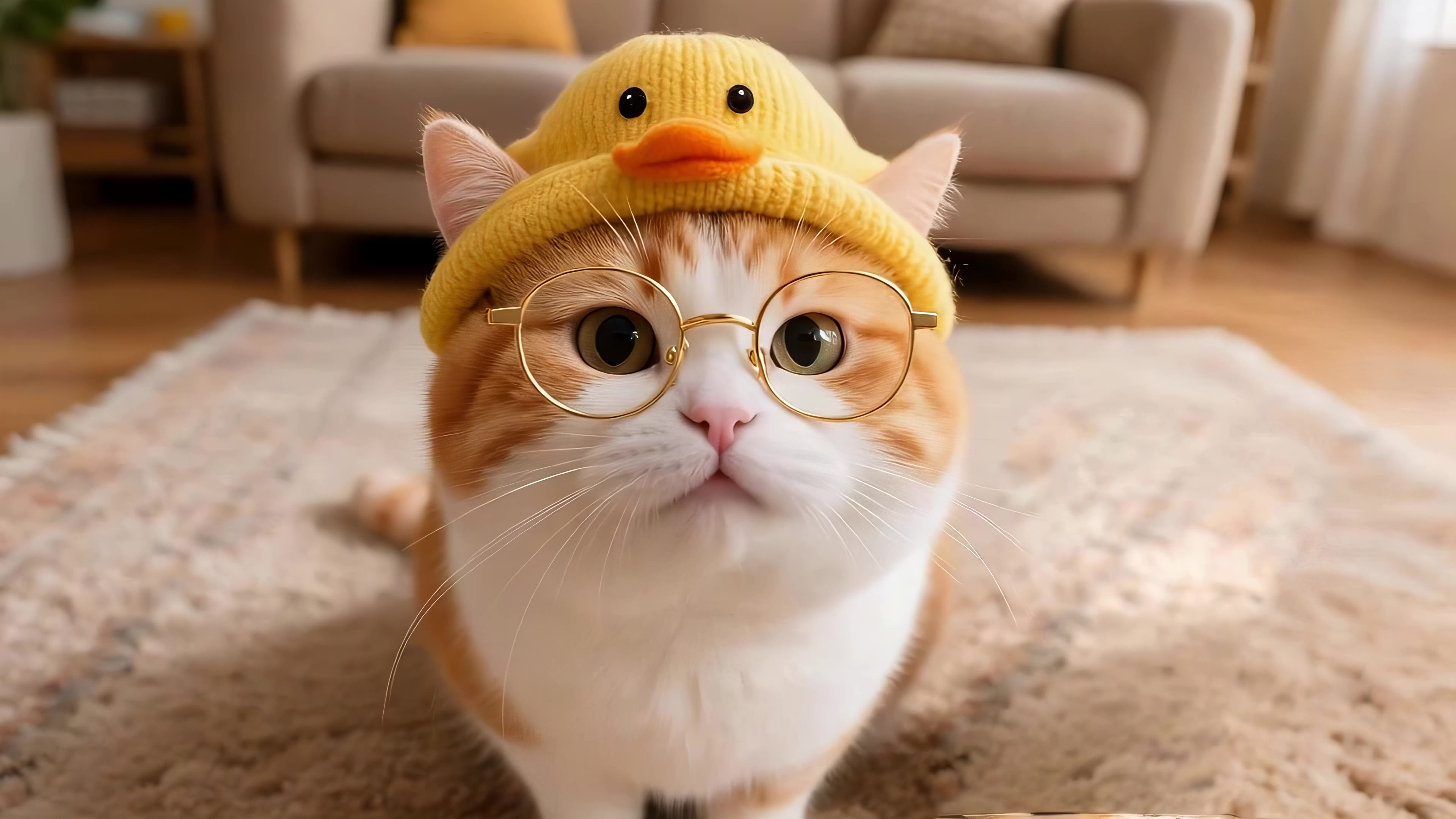 呆萌的猫咪
