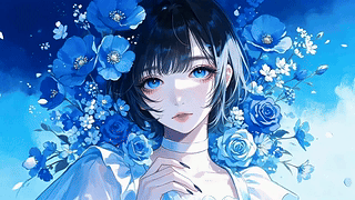 短发美女