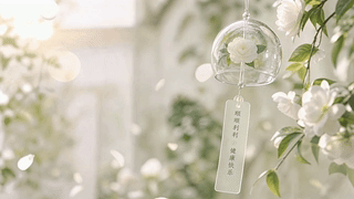 白茶花风铃的祝福