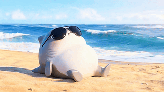海滩萌宠