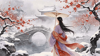 唯美古风雪景