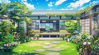 夏天治愈木屋小院