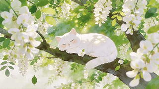 春日小憩猫咪