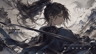 动漫古风少女【网易云音乐组件】