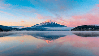 湖山粉霞
